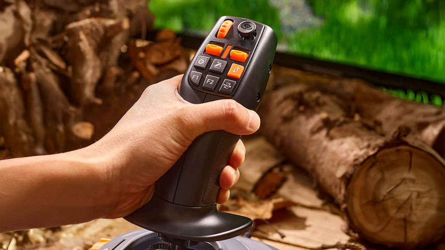 Detail multifunkčnej p&aacute;ky joysticku Thrustmaster