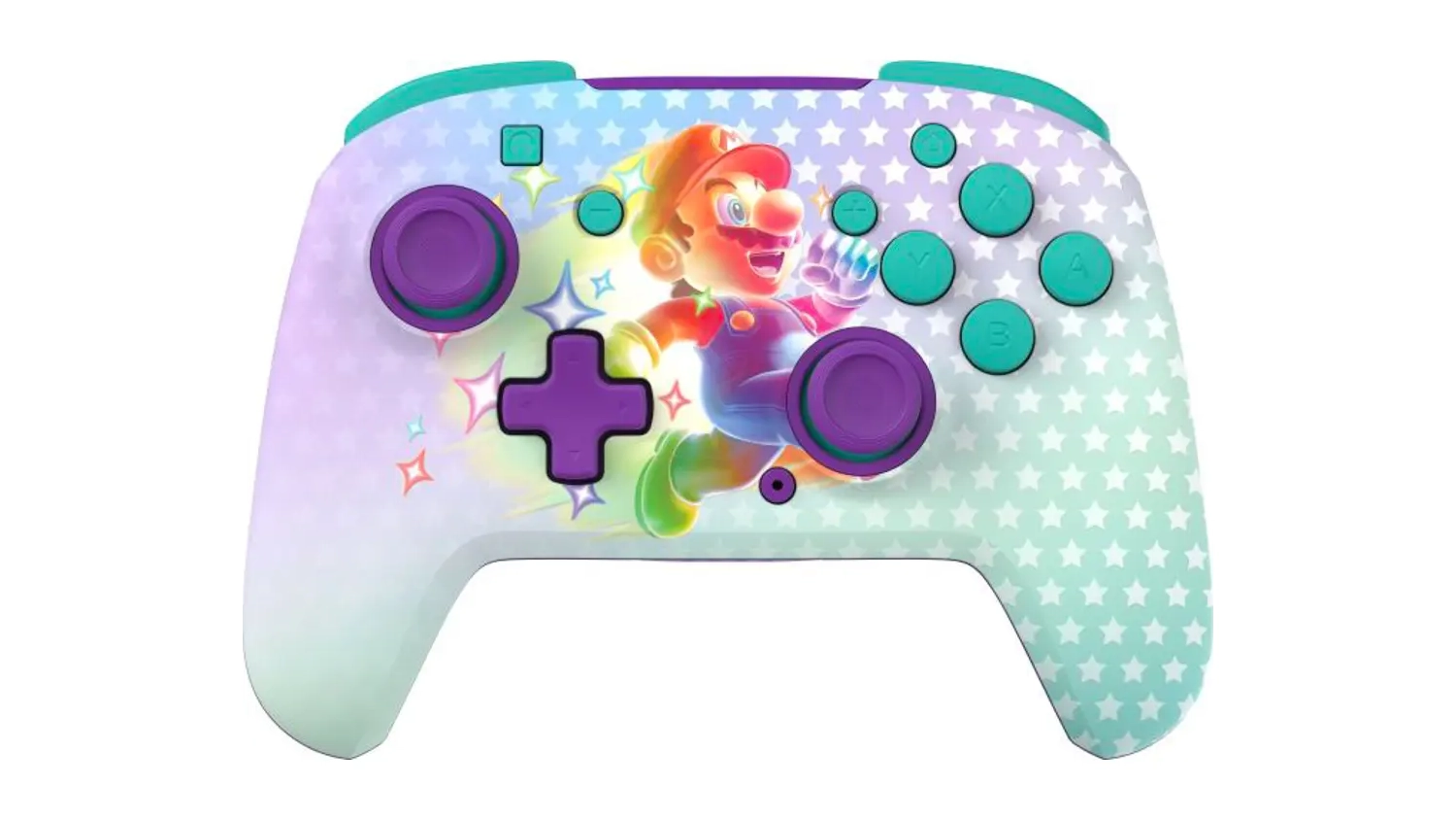 Gamepad Turtle Beach Invincible Mario pre Nintendo Switch pohľad spredu