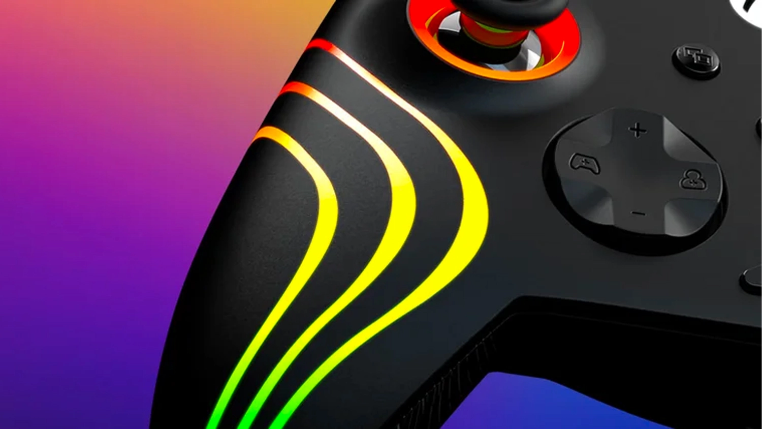 Detail na vzor gamepadu Turtle Beach Afterglow Wave