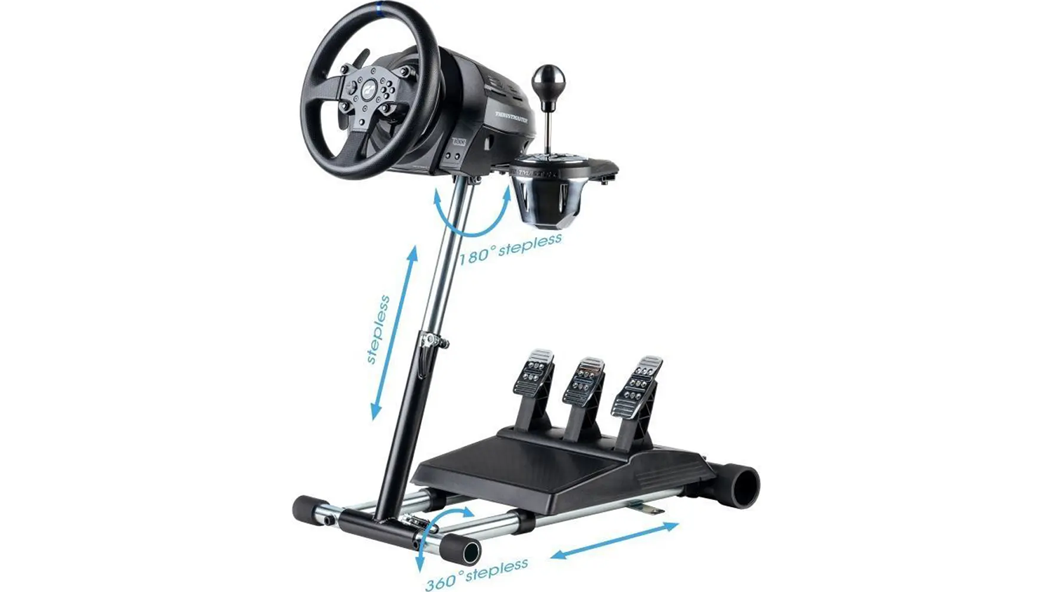 Možná nastavení stojanu na volant Wheel Stand Pro Deluxe V2 T300/TX
