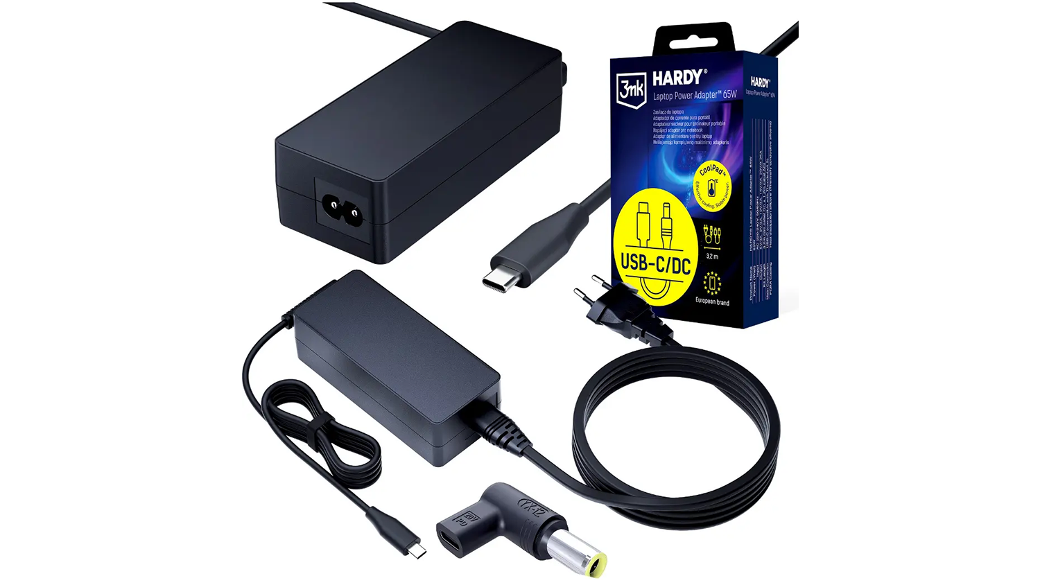 Napájecí adaptér 3mk HARDY 65 W černý
