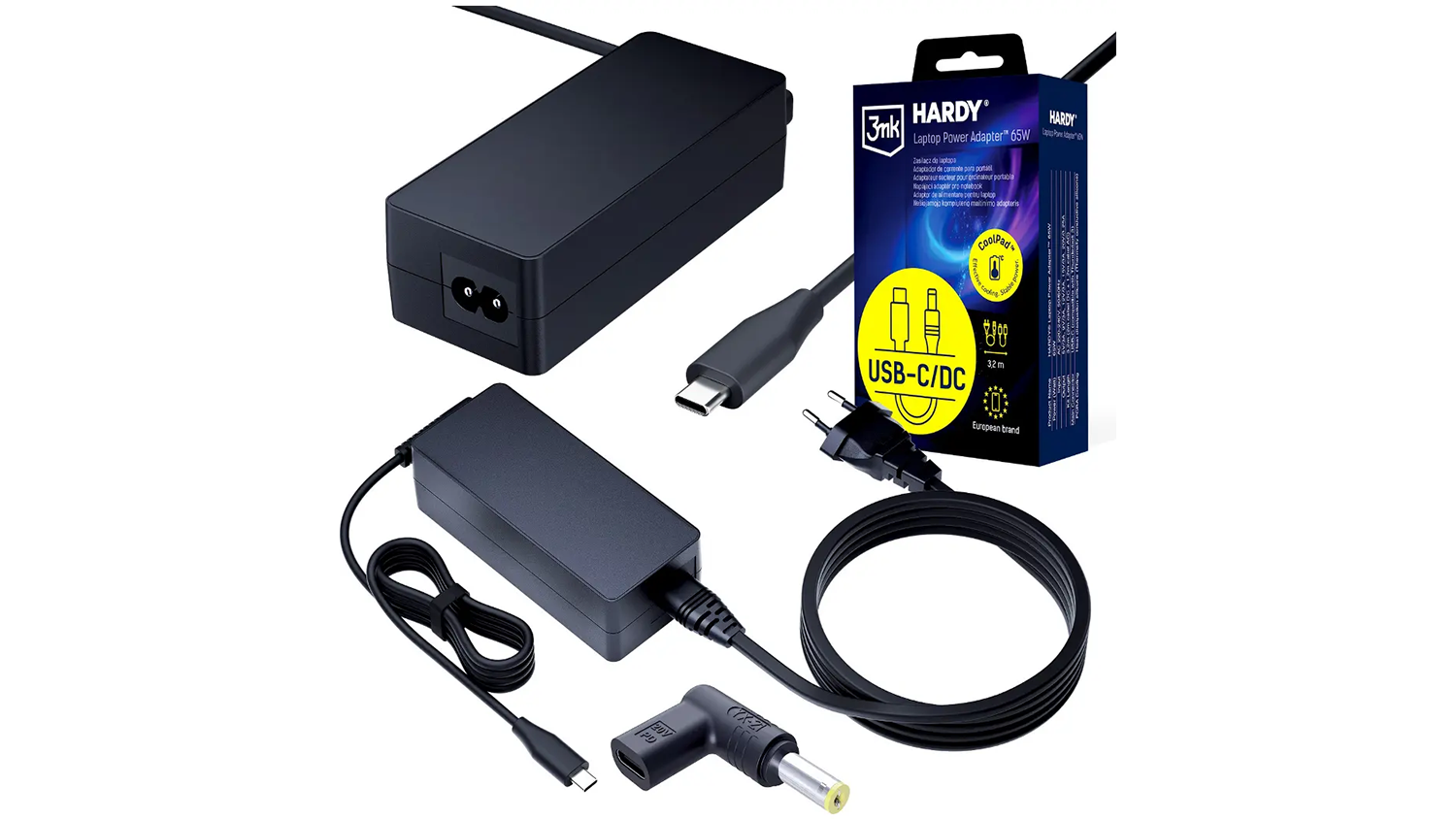 Napájecí adaptér 3mk HARDY 65 W černý