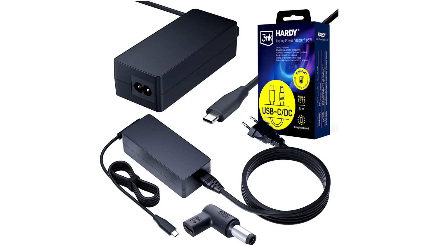 Napájecí adaptér 3mk HARDY 65 W černý