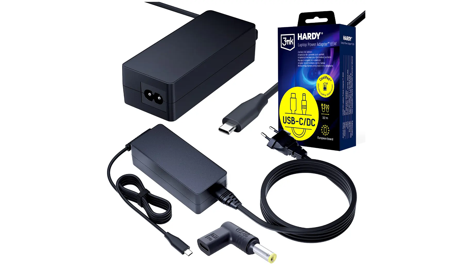 Napájecí adaptér 3mk HARDY 65 W černý