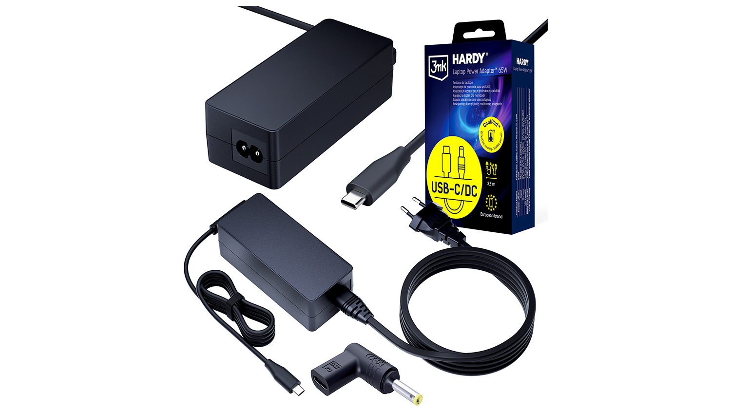 Napájecí adaptér 3mk HARDY 65 W černý