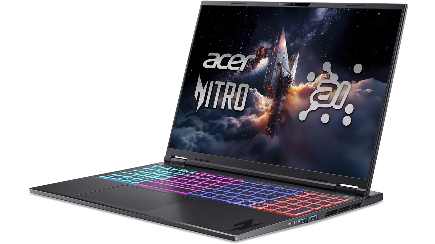 Notebook Acer – pohľad zo strany