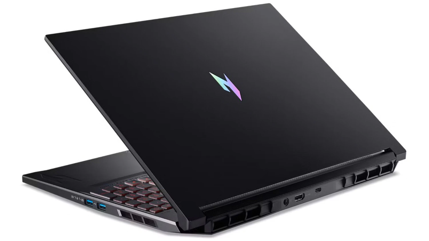 Hern&yacute; notebook Acer Nitro V 16 AI, pohľad zozadu