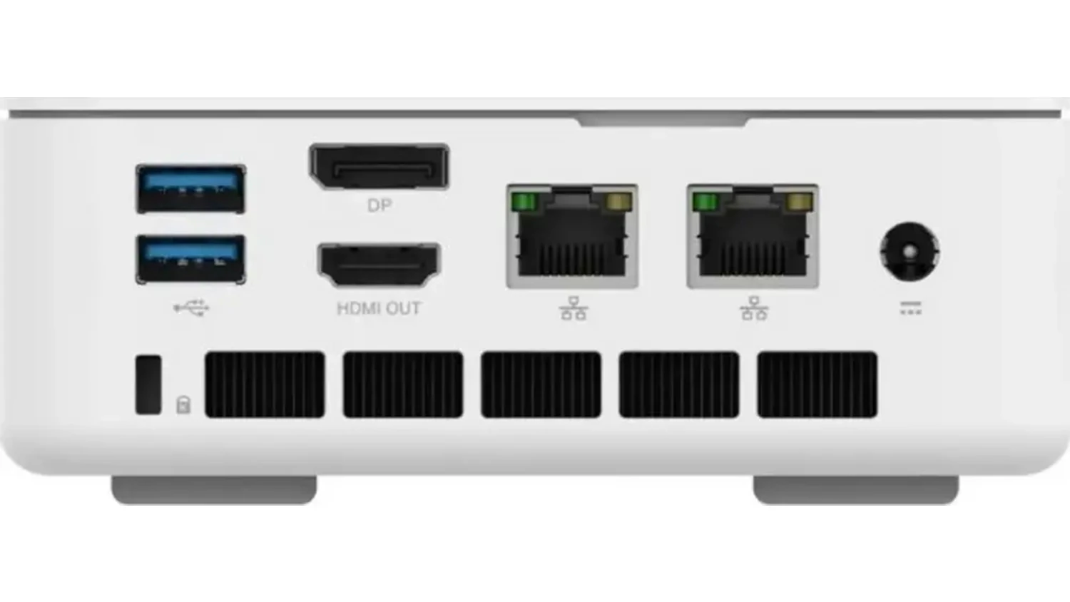 Porty na zadní straně počítače Acer Revo Box