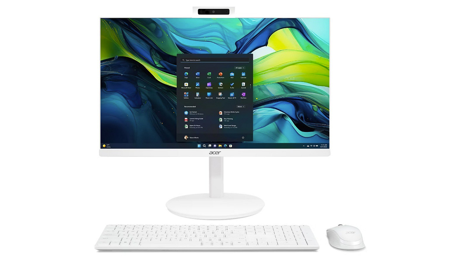 Počítač All in One 23,8 Acer Aspire C24A-GRPL bílý