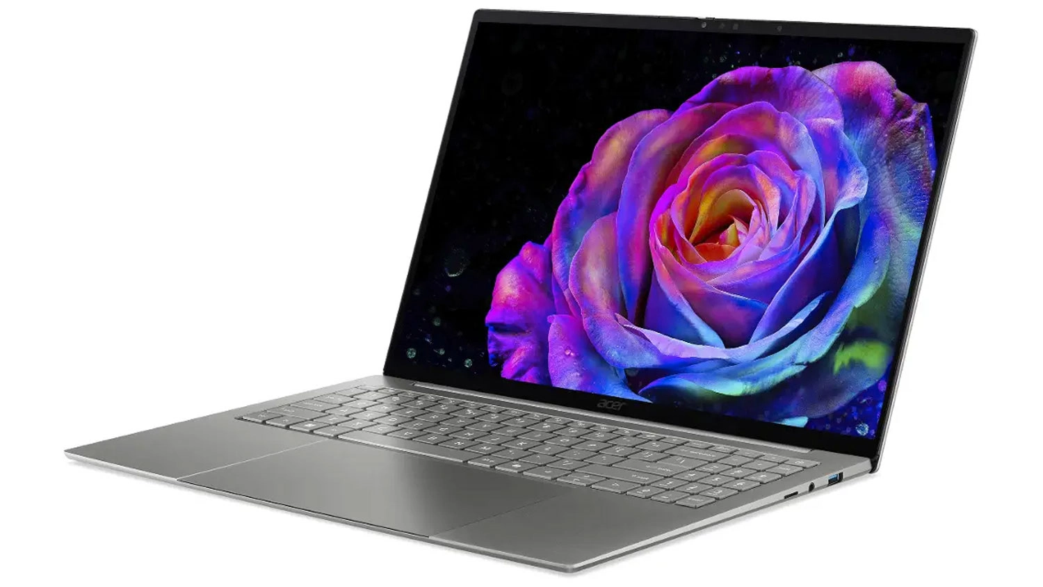 Notebook Acer Swift Go 16 AI &ndash; pohľad na displej