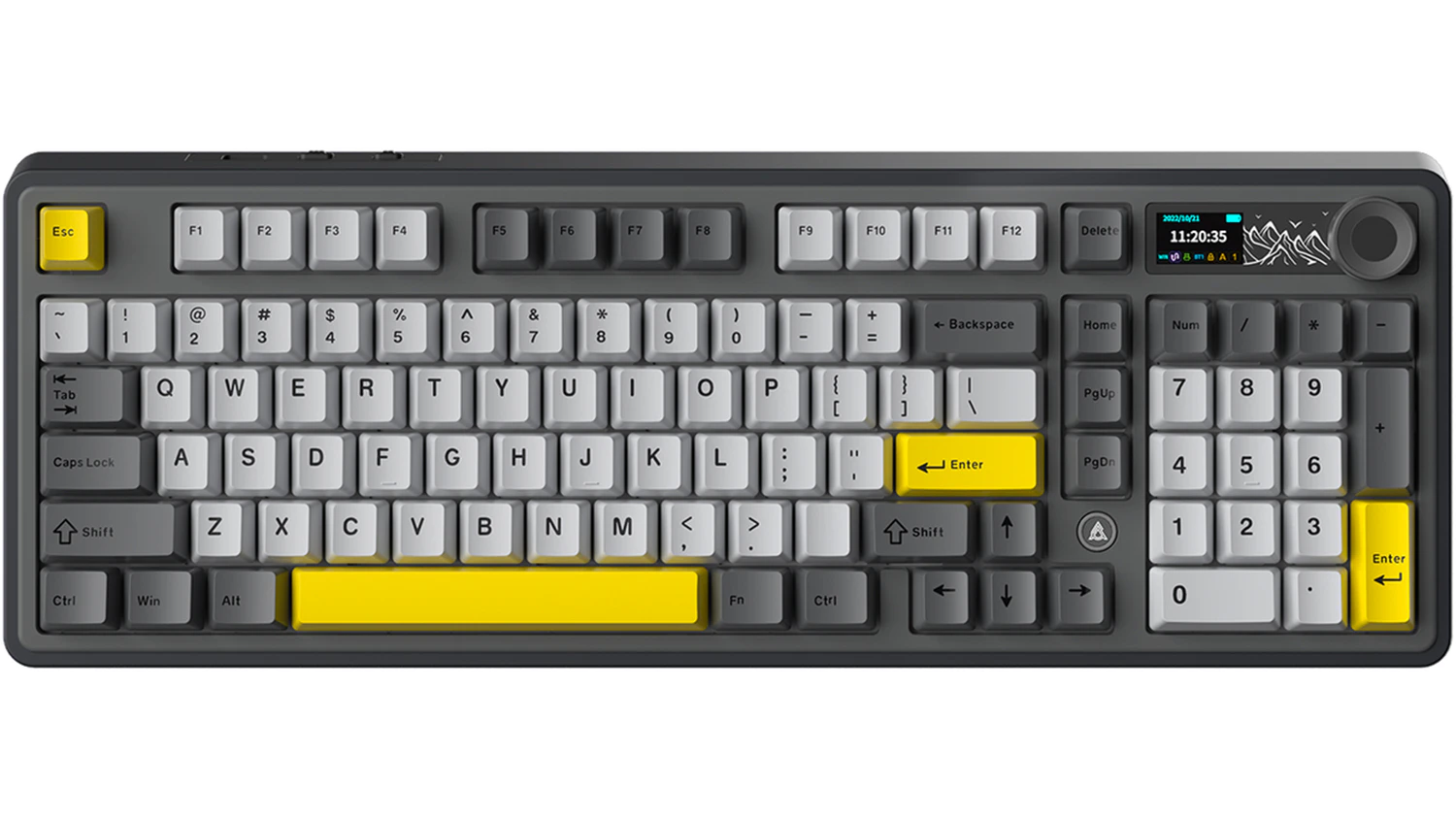 Herná klávesnica Ajazz AK980 Gift Switch V2 sivo-čierna