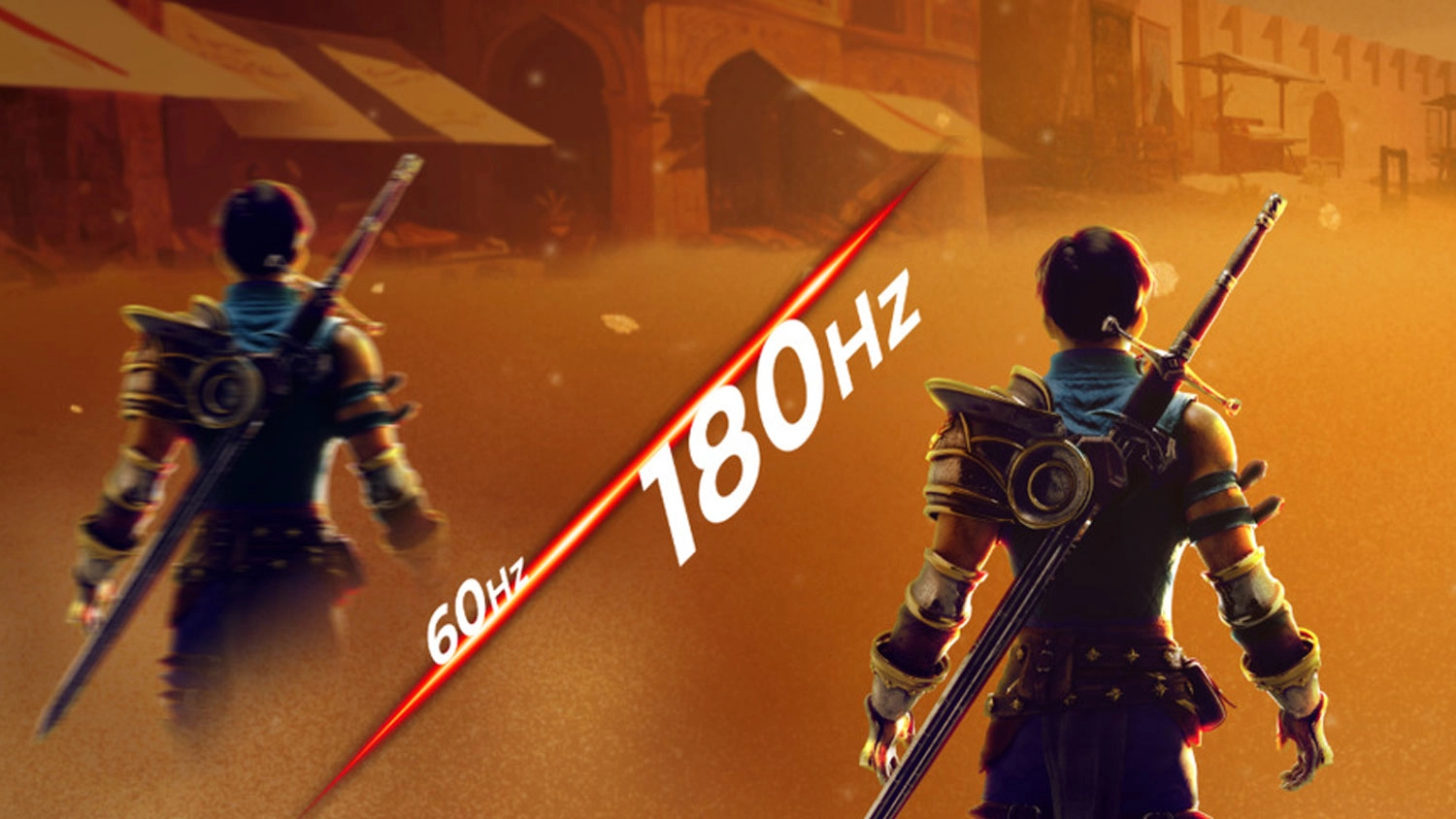 Grafick&eacute; zn&aacute;zornenie rozdielov v obnovovacej frekvencii.