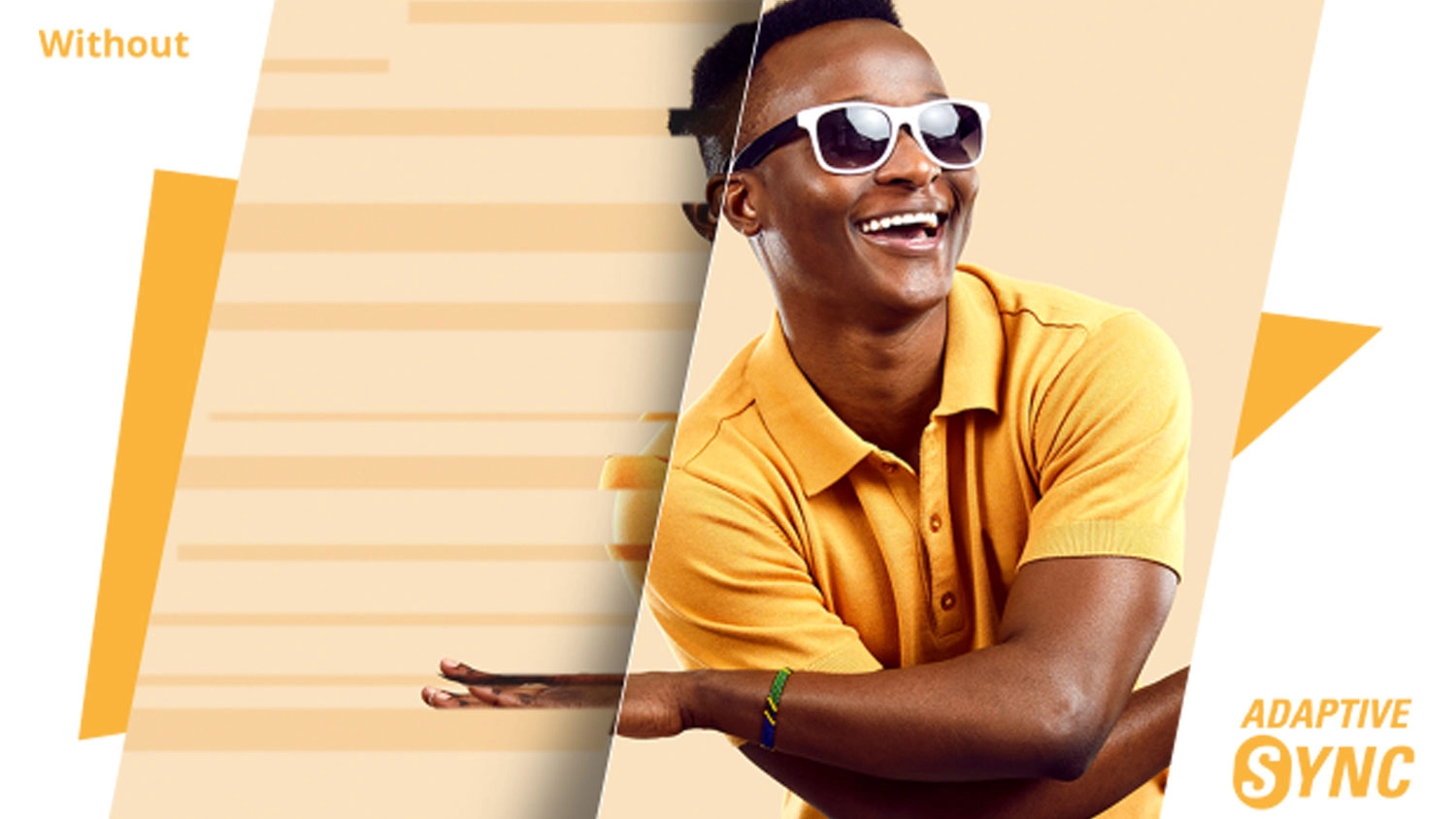 Porovnanie obrazu s a bez Adaptive Sync.