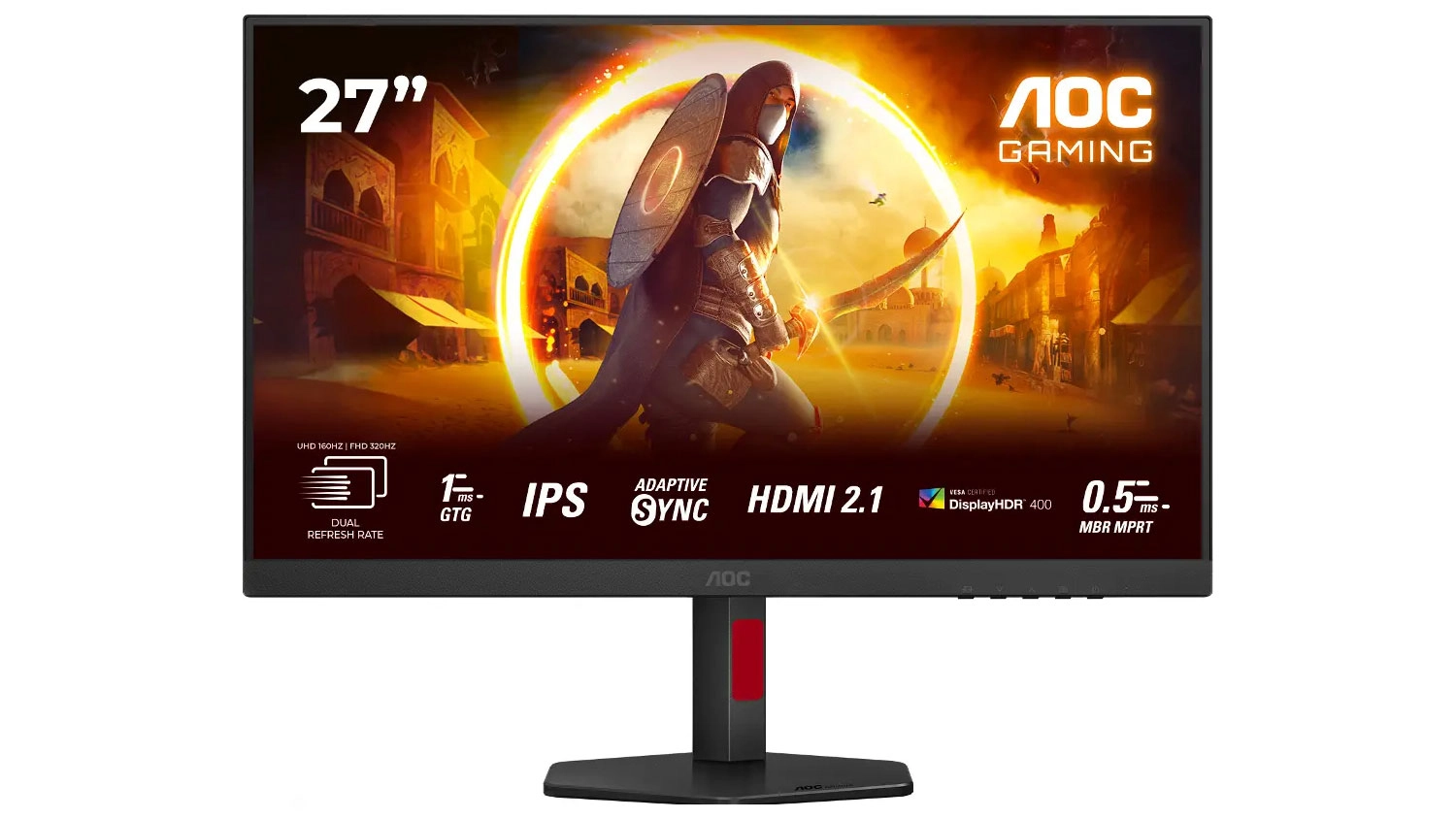 LED monitor AOC U27G4R černý