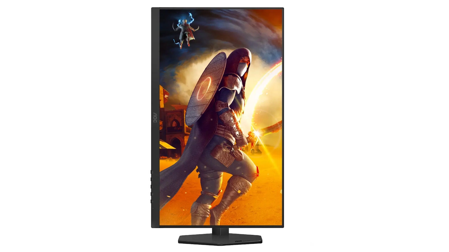 Monitor AOC U27G4R otočený na výšku