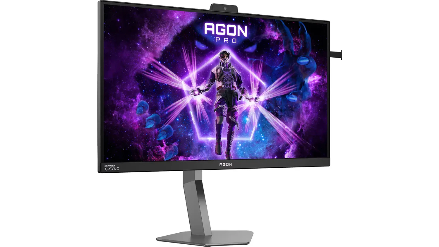 Pohled šikmo zepředu na monitor AOC AG276QSG2