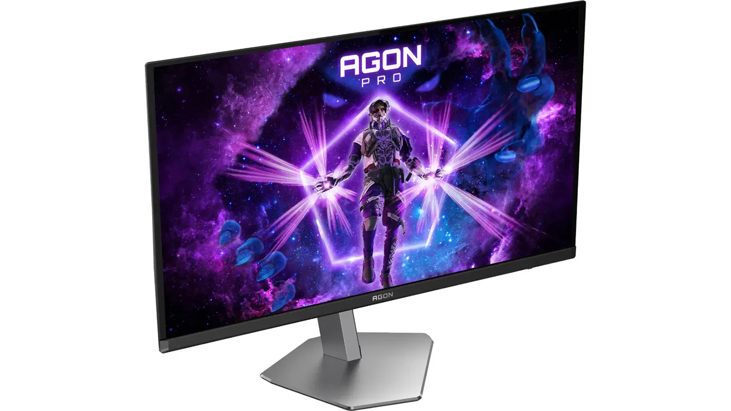 Pohled šikmo ze strany na monitor AOC AG276QKD2