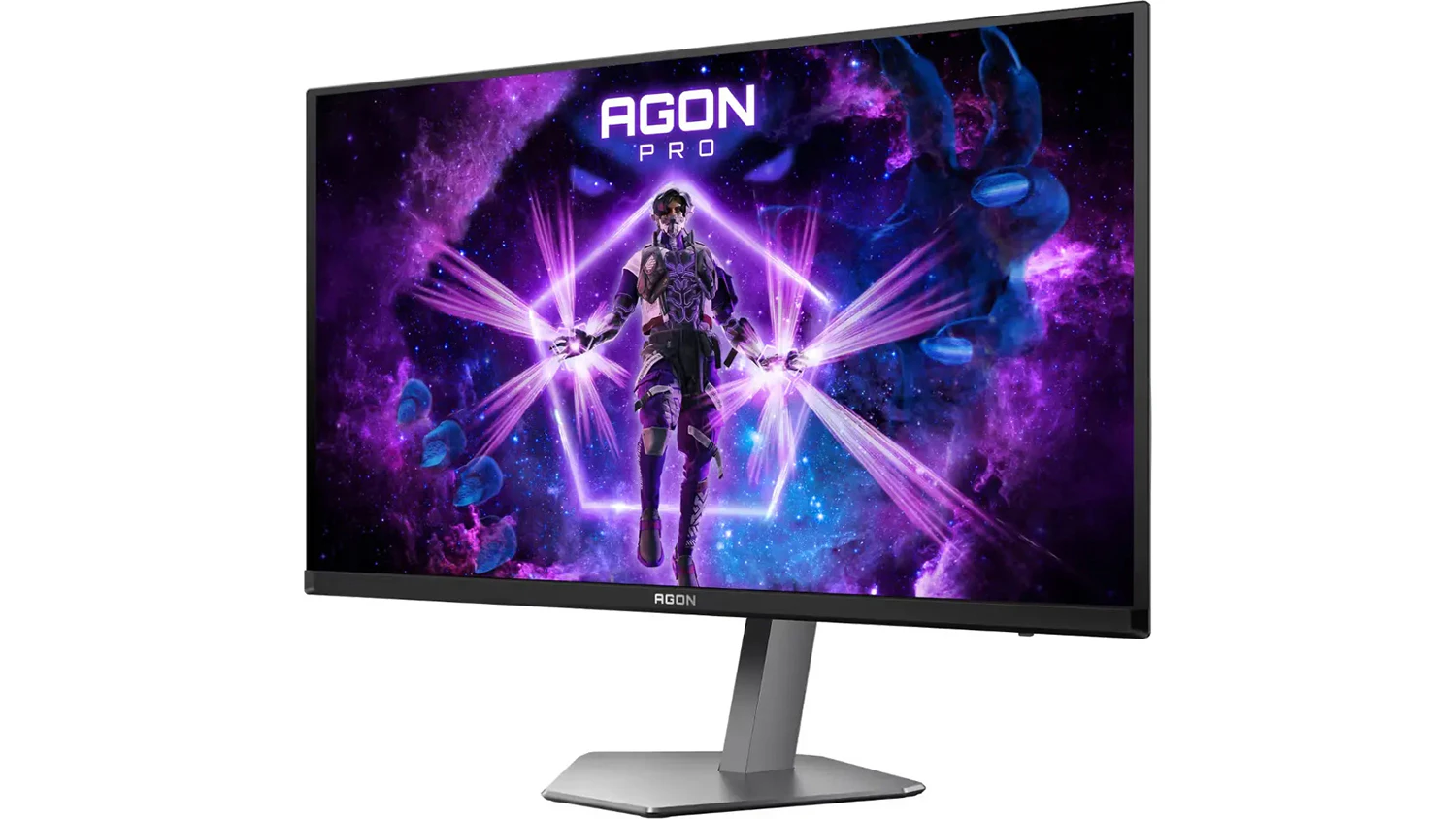 Pohled šikmo zepředu na monitor AOC AG276UZD