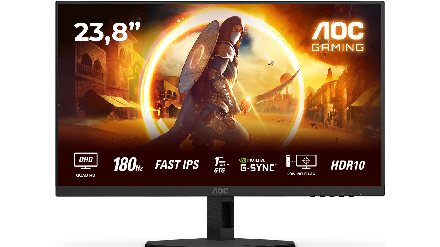 Hern&iacute; monitor AOC Q24G4RE