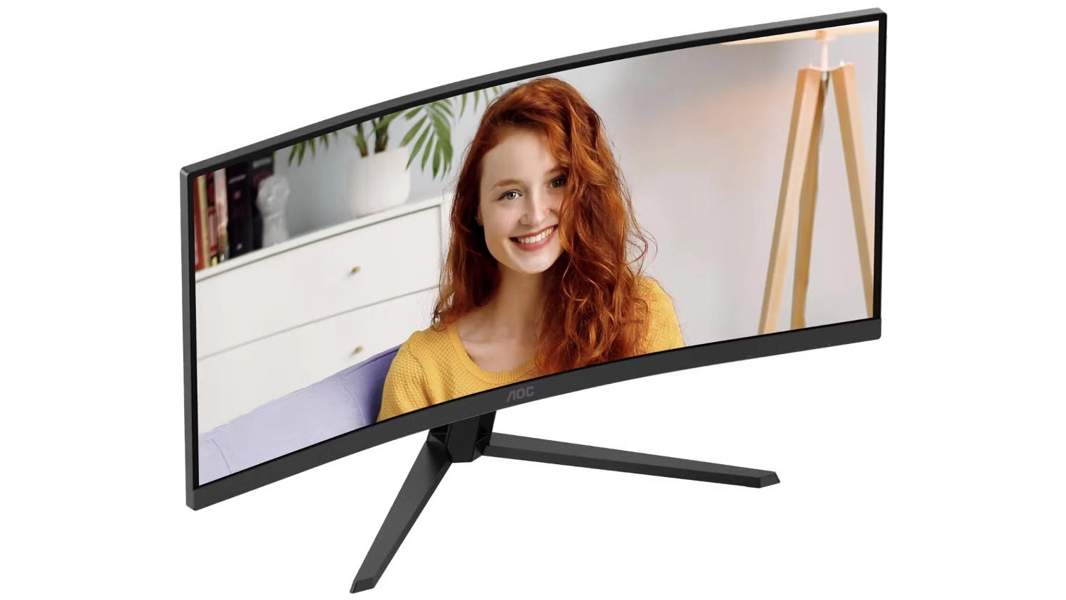 Monitor AOC CU34B3E černý seshora