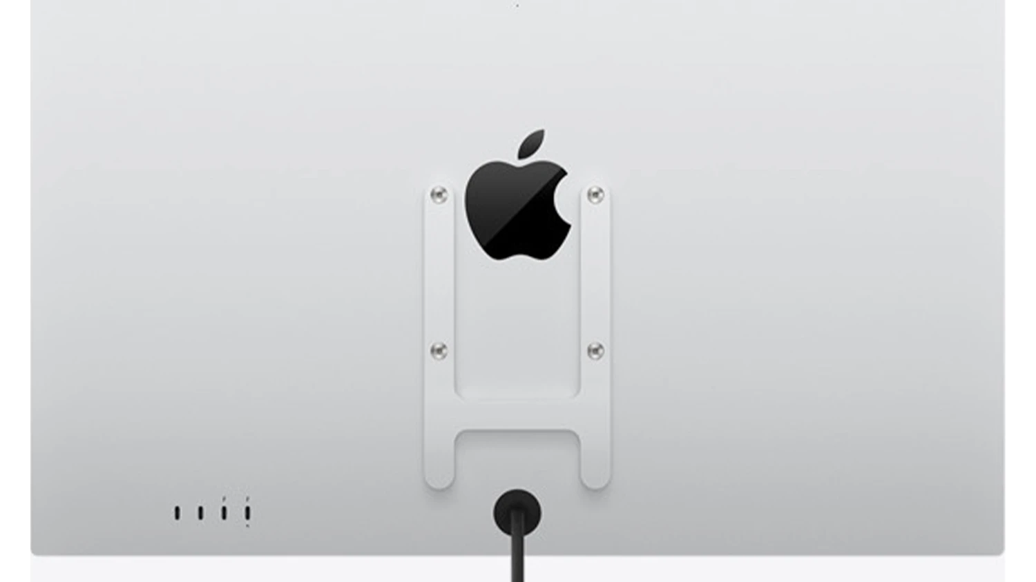 Zadní strana monitoru Apple Studio Display 2026