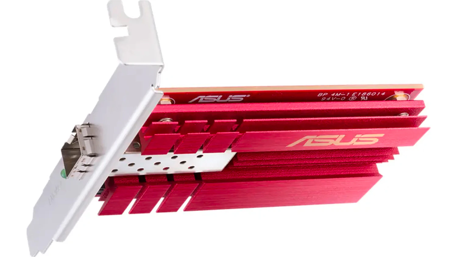 PCI-E s&iacute;ťov&yacute; adapt&eacute;r ASUS &ndash; pohled na chladič