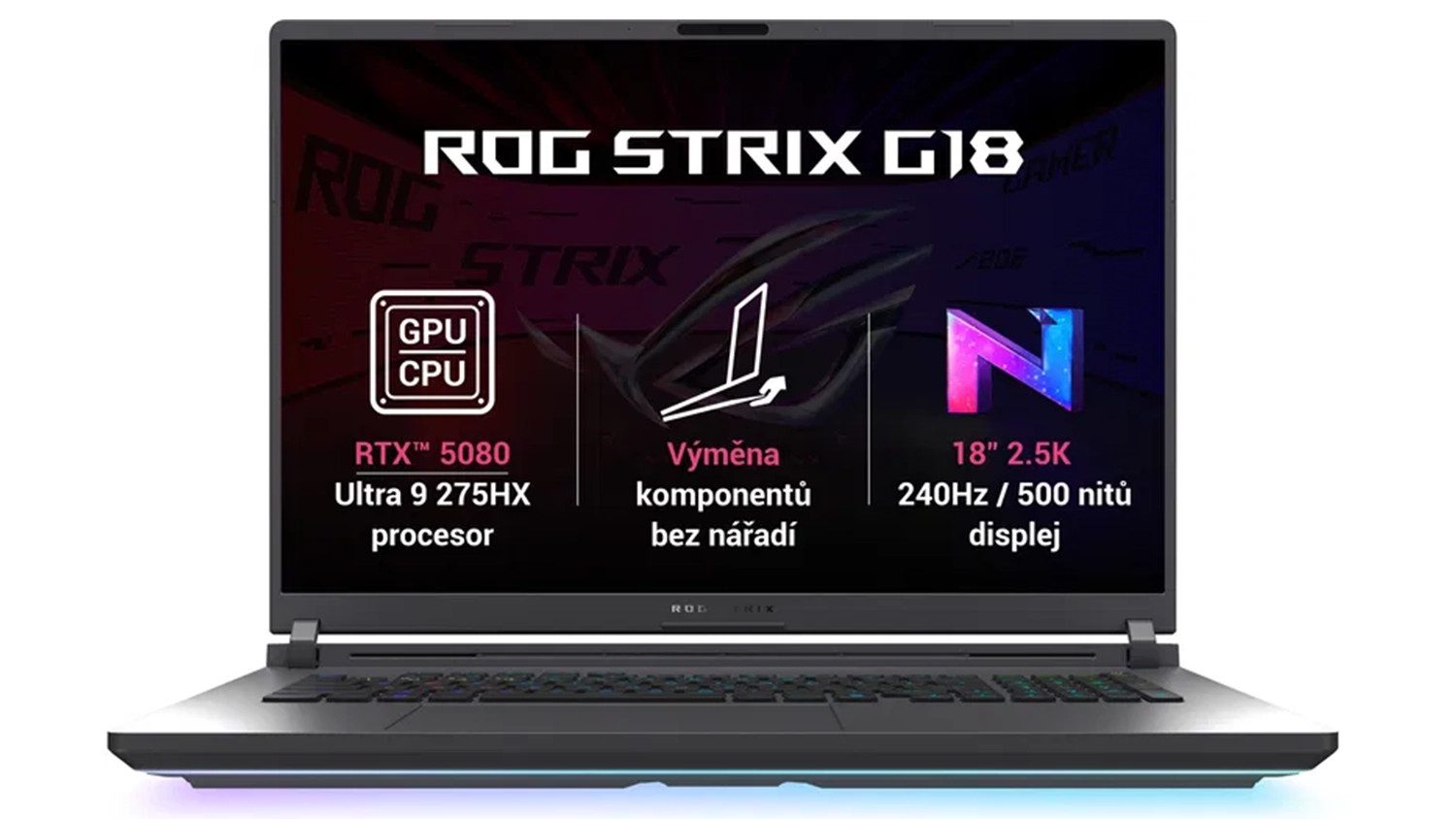 Herný notebook ASUS ROG Strix G18 G815LW-NEBULA003W, Eclipse Gray