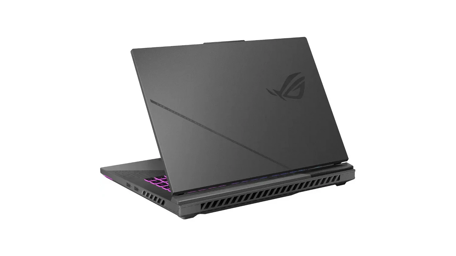 Herný notebook Asus ROG Strix G16 zozadu