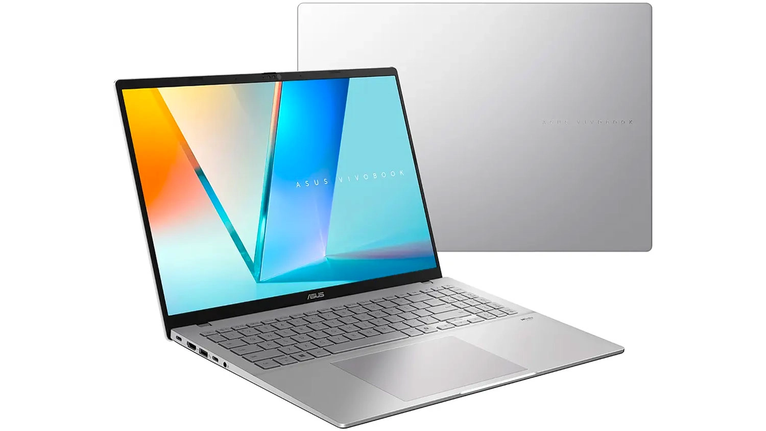 Notebook Asus Vivobook pohľad spredu a na horné veko