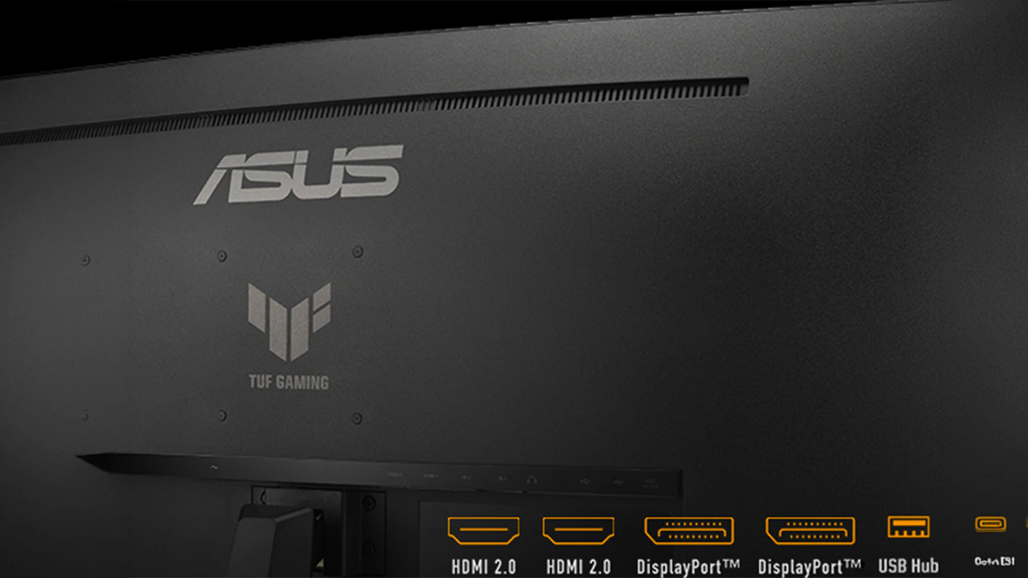 Porty na zadnej strane monitora ASUS TUF Gaming VG34VQ3B