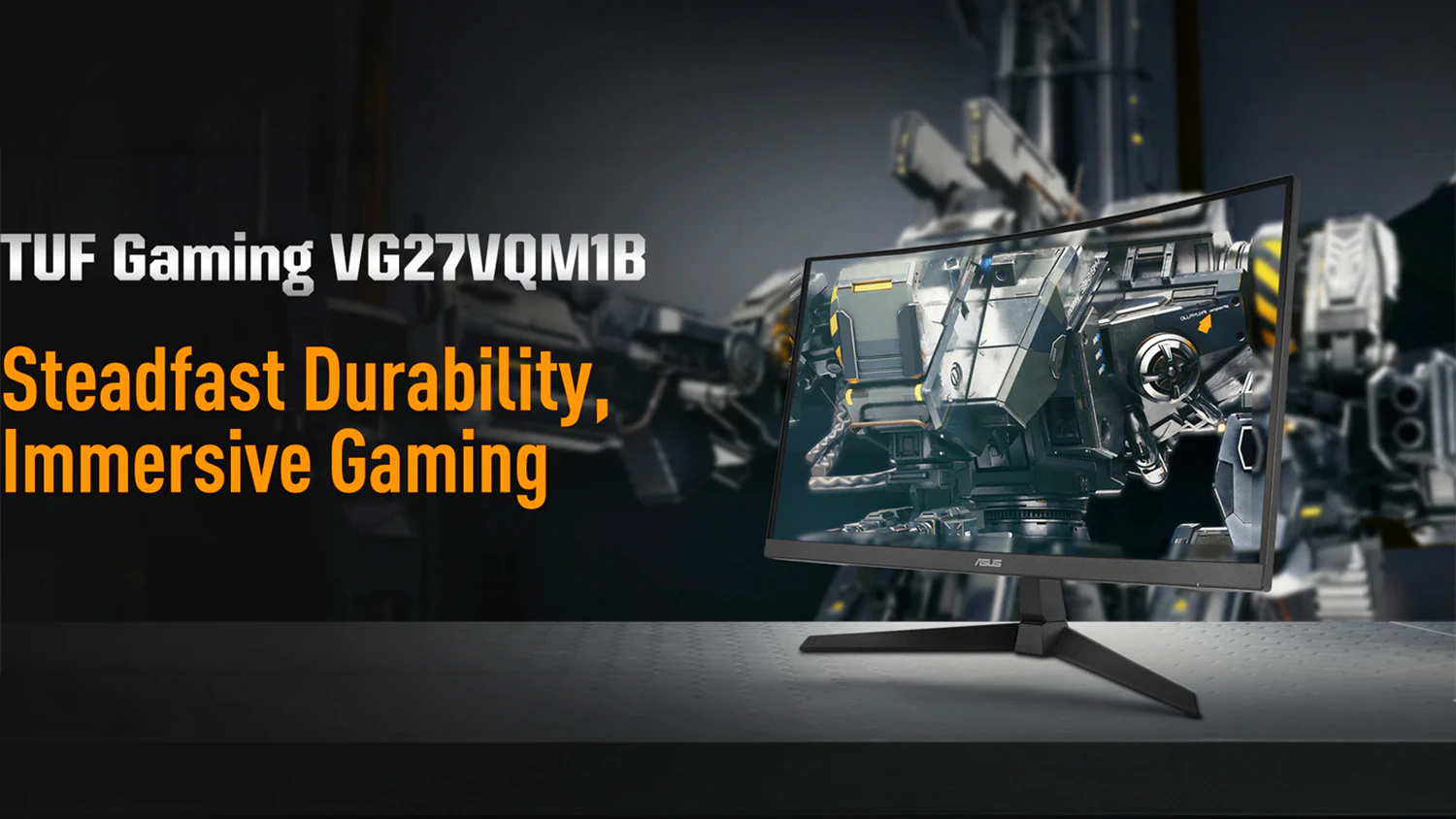 Hern&yacute; monitor ASUS TUF Gaming VG27VQM1B s grafikou robota