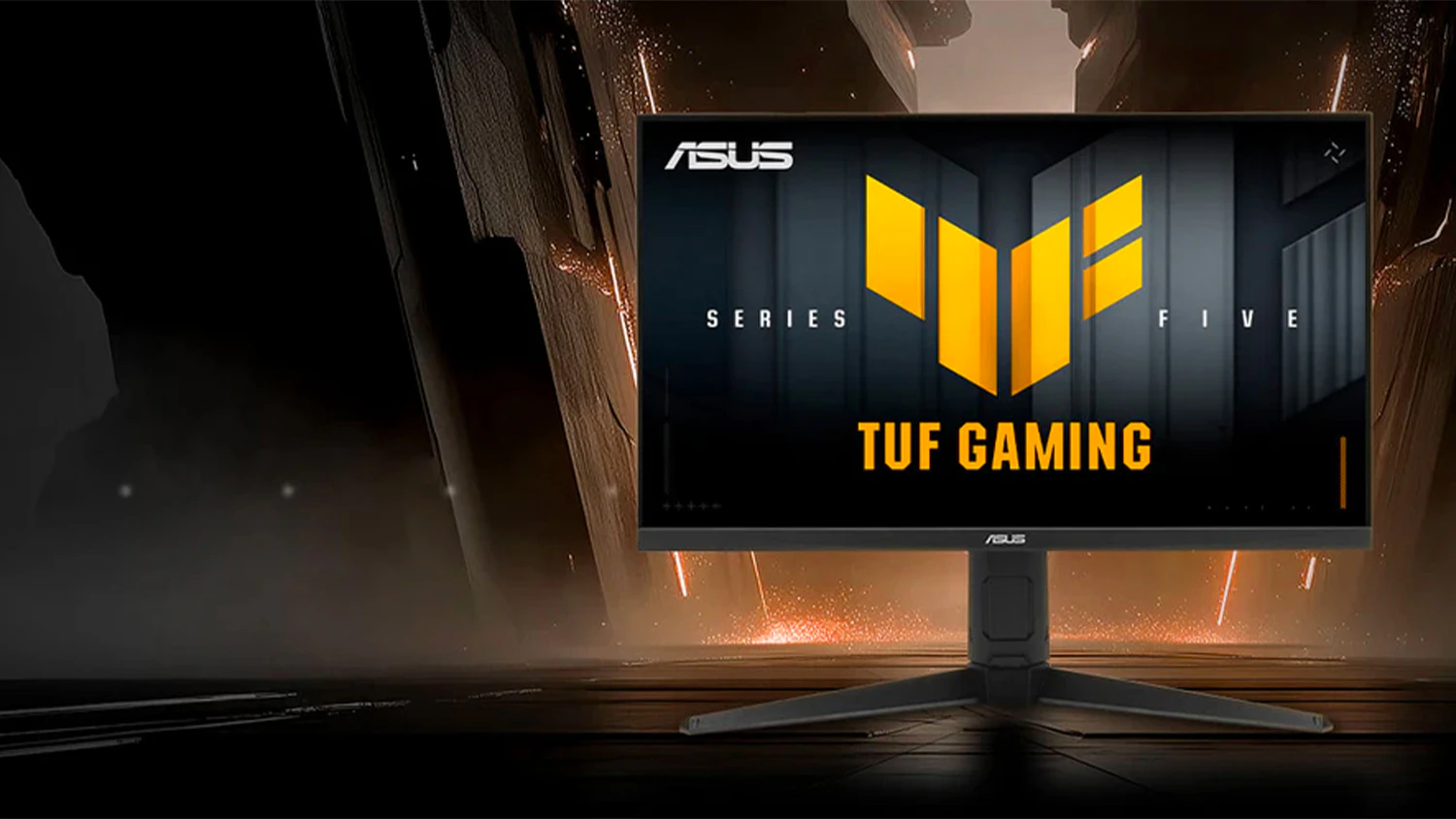 Hern&yacute; monitor ASUS TUF Gaming Series 5 VG27AQL5A na grafike jaskyne