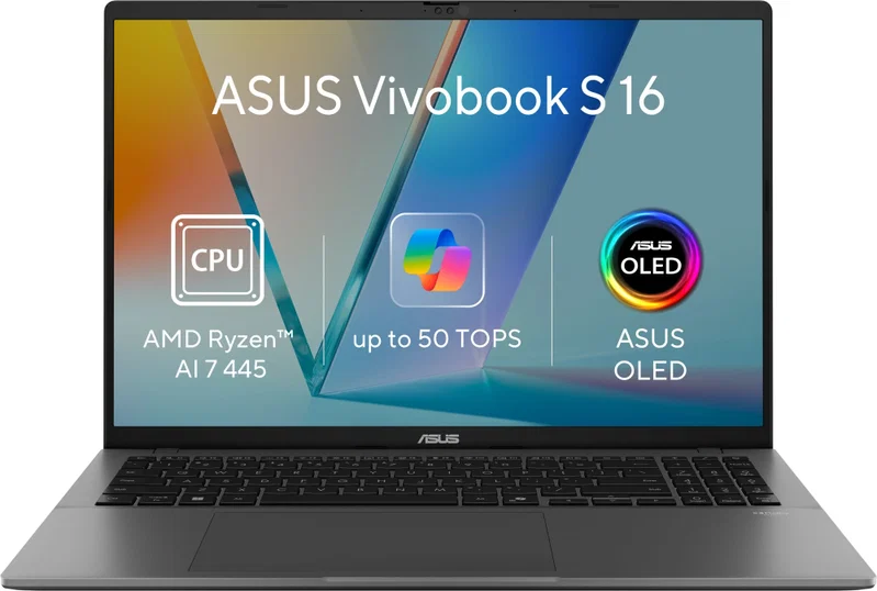 Notebook 16 ASUS Vivobook S16 M3607GA-OLED011W sivý