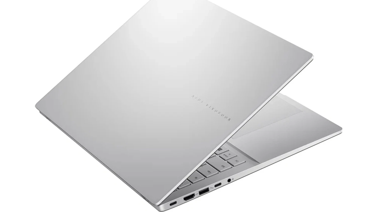Notebook ASUS Vivobook S16 – pohľad na šasi s logom