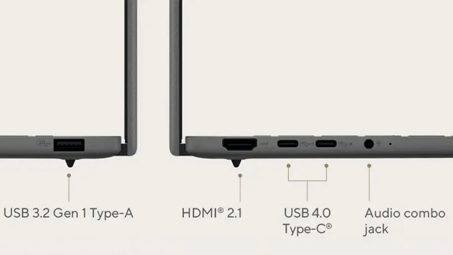 Porty notebooku ASUS Zenbook S16