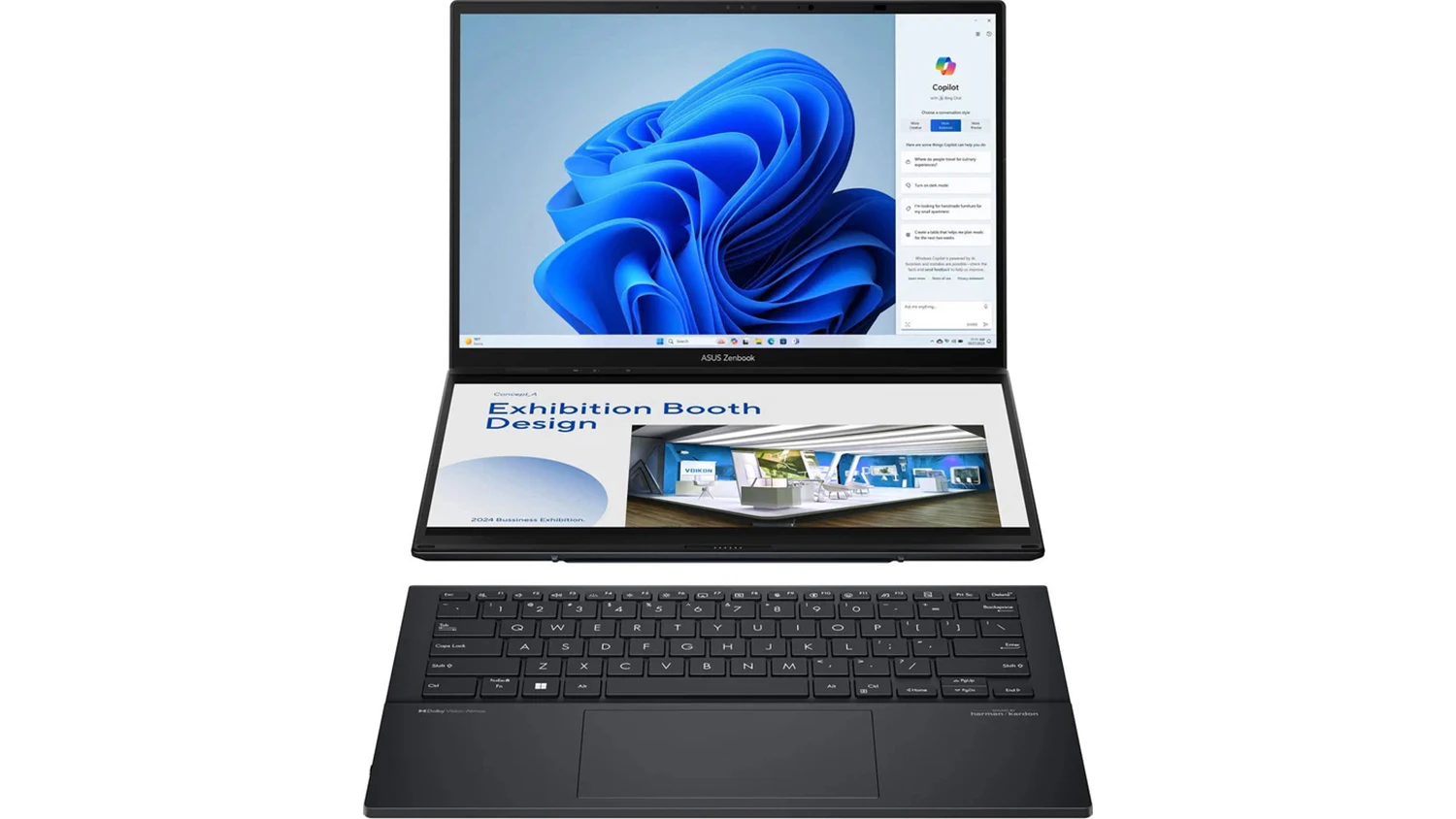 Notebook 14 ASUS Zenbook Duo UX8406CA-OLED304WZ šedý
