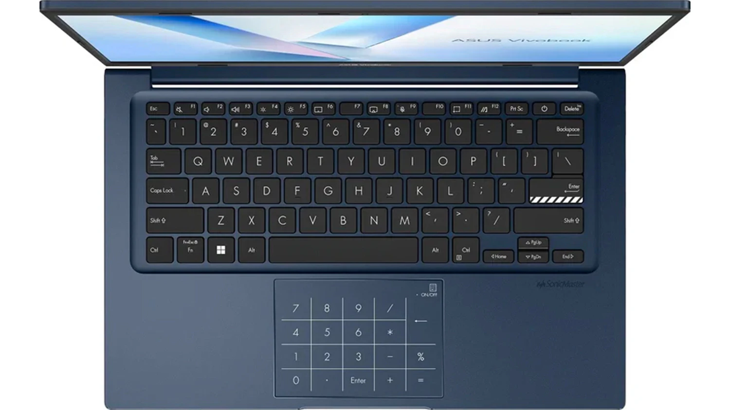 Notebook ASUS Vivobook 15 – klávesnica