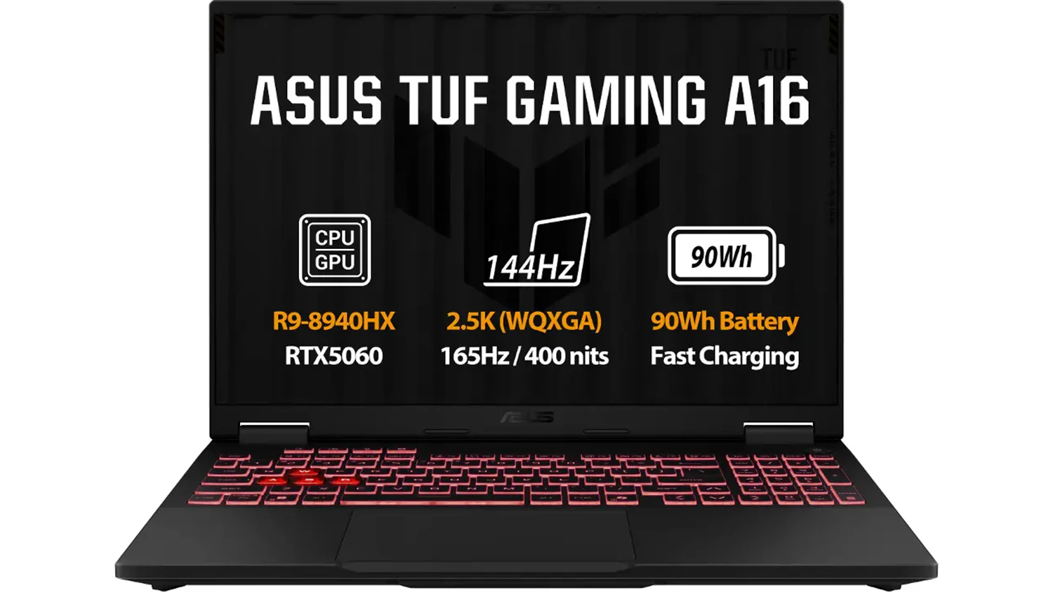 Herní notebook 16 ASUS TUF Gaming A16 FA608PM-QT140WZ sivý