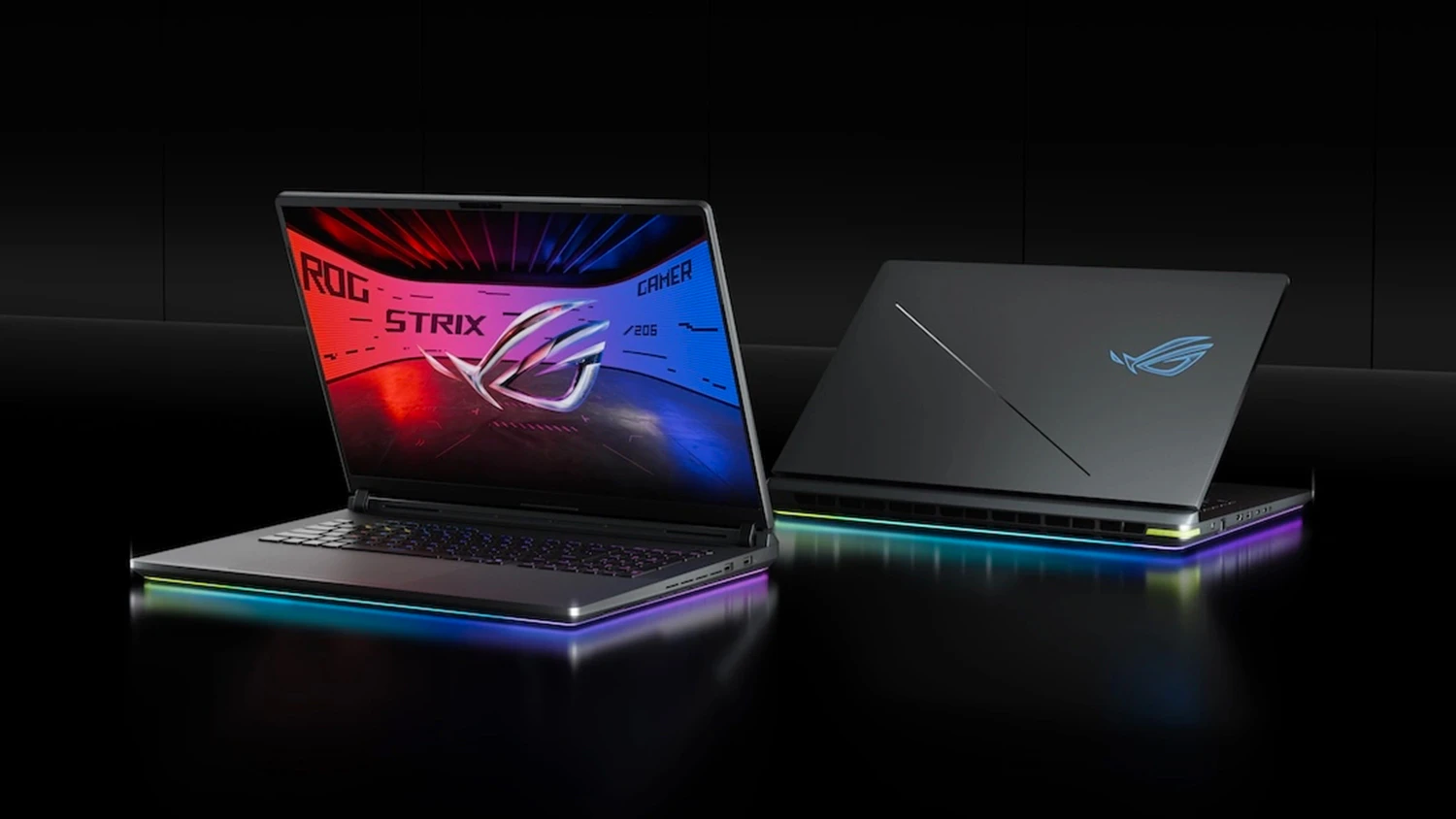 Tmav&eacute; pozad&iacute; s notebooky ASUS
