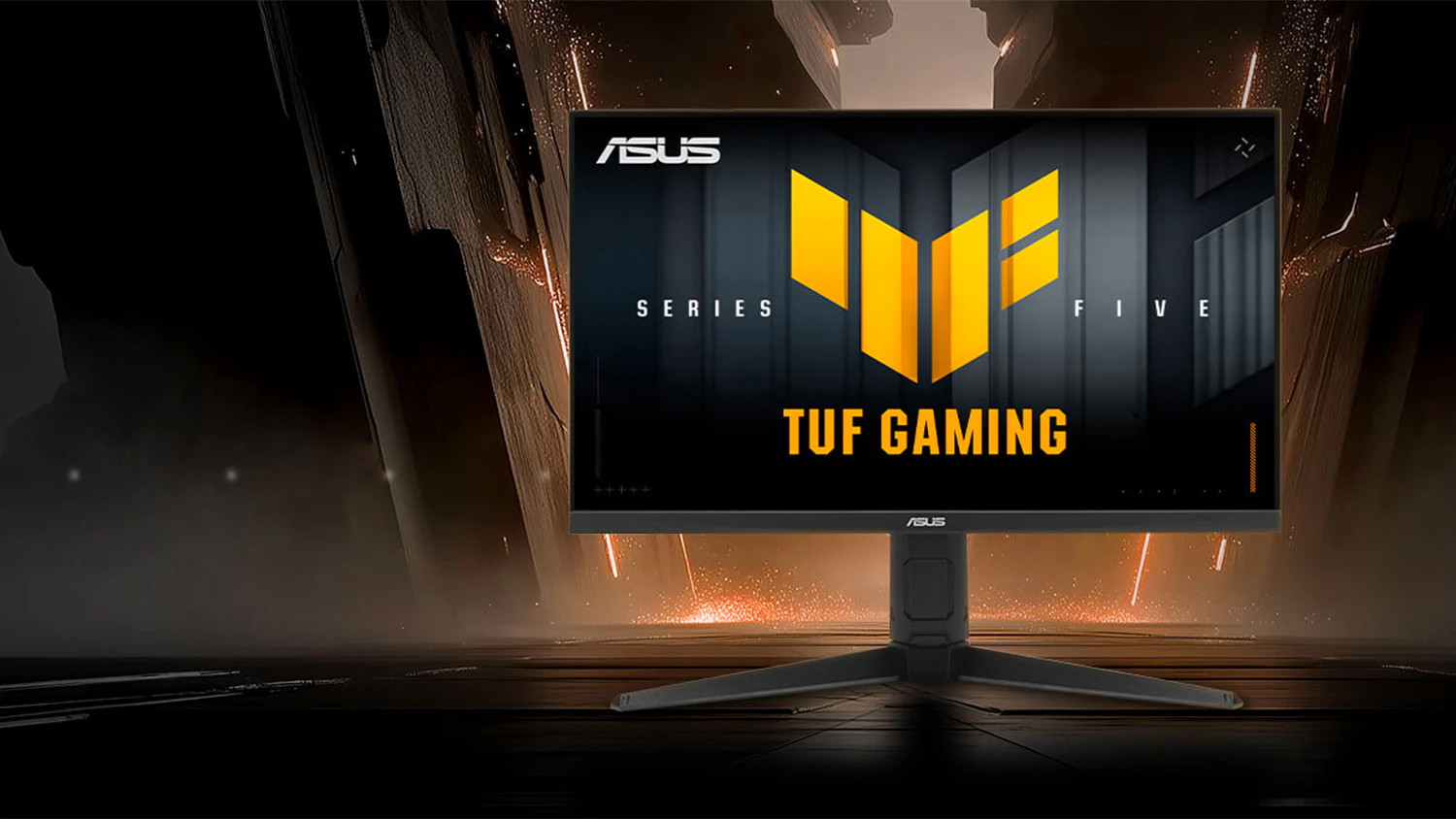 Herný monitor ASUS TUF Gaming Series 5 VG259QMRL5A na grafike jaskyne