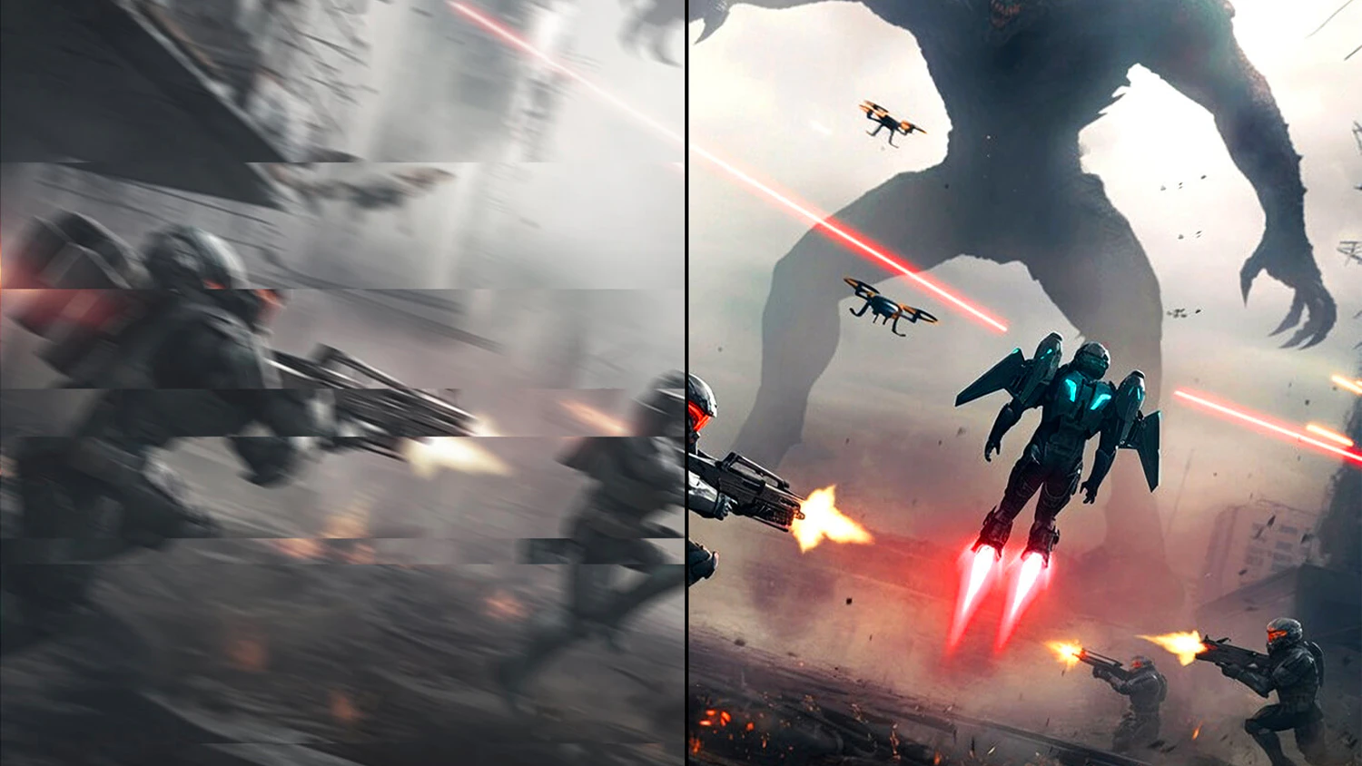 Porovnanie obrazu s technológiou AMD FreeSync Premium a bez nej