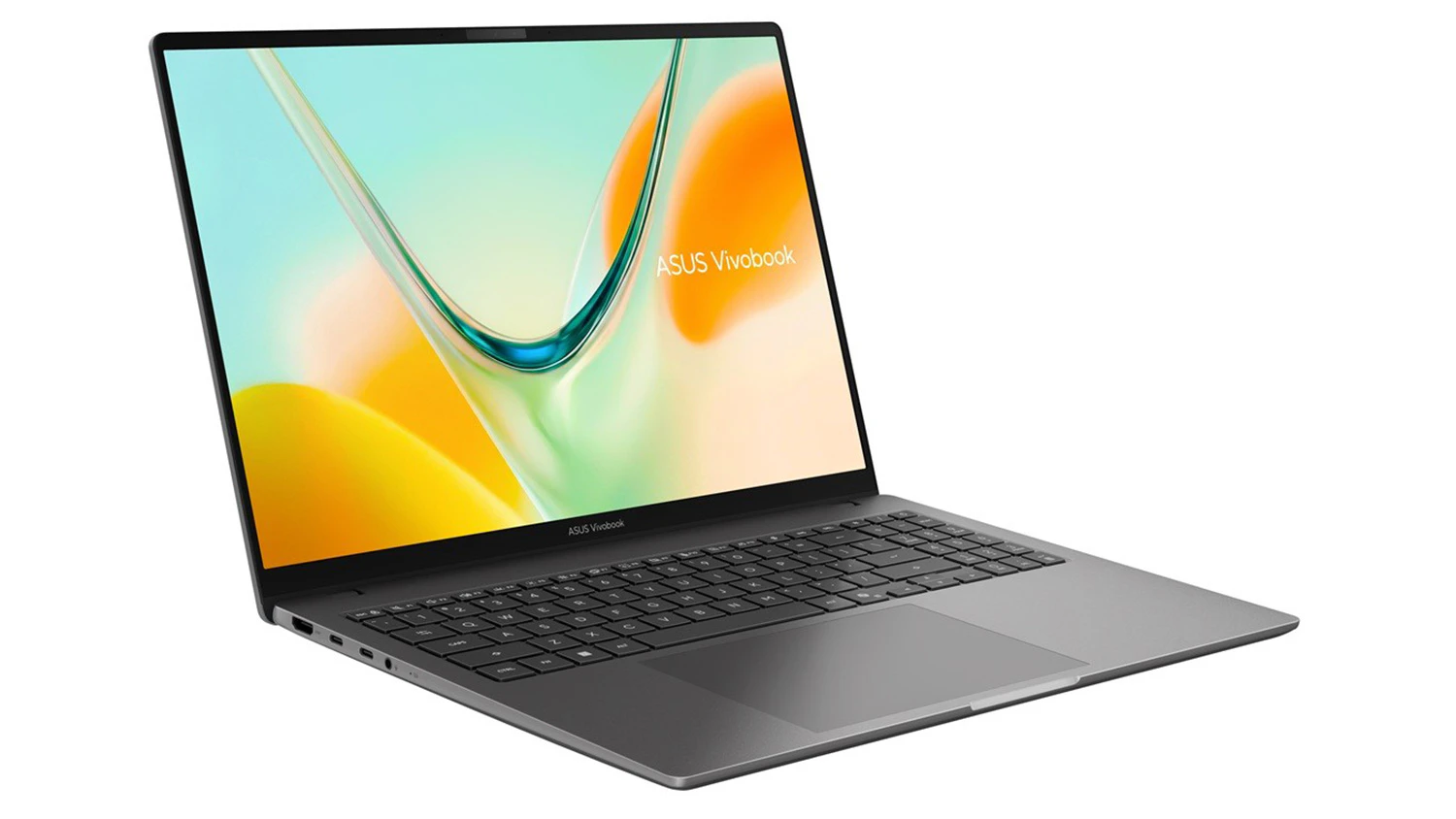 Pohľad šikmo spredu na notebook ASUS Vivobook S16