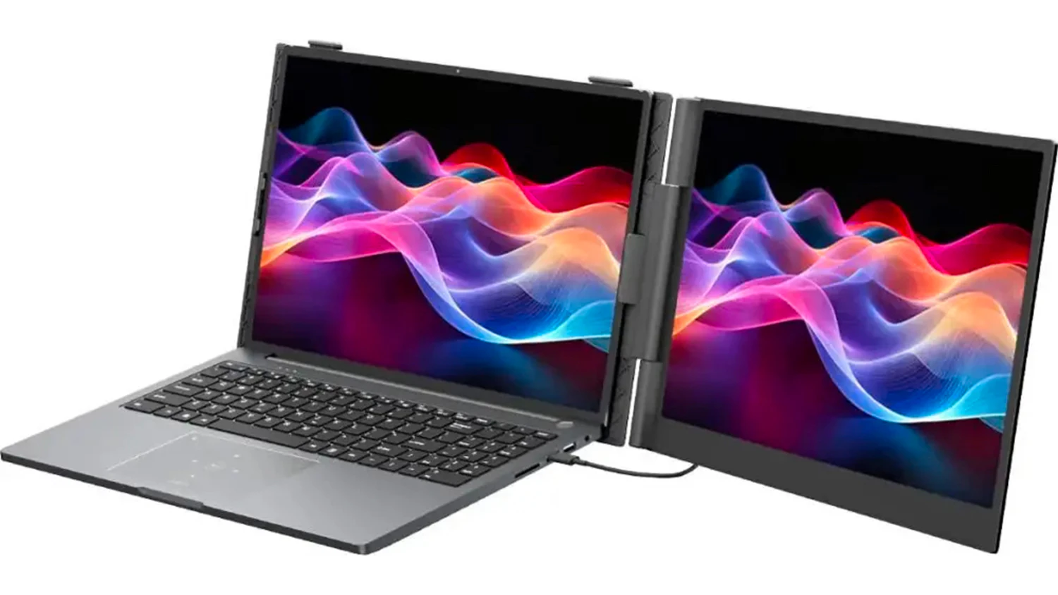 Př&iacute;davn&yacute; monitor Blackview s notebookem