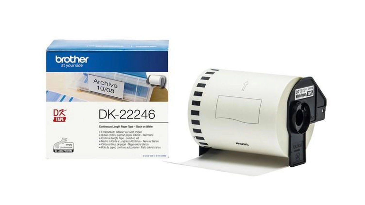 Papírová samolepící role Brother DK-22246