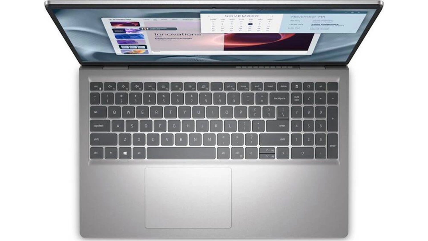 Notebook Dell Pro 15 Essential PV15250, pohled na klávesnici