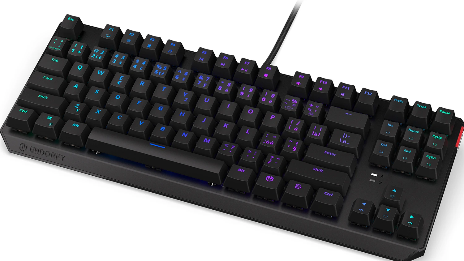Herní klávesnice Endorfy Thock TKL Brown