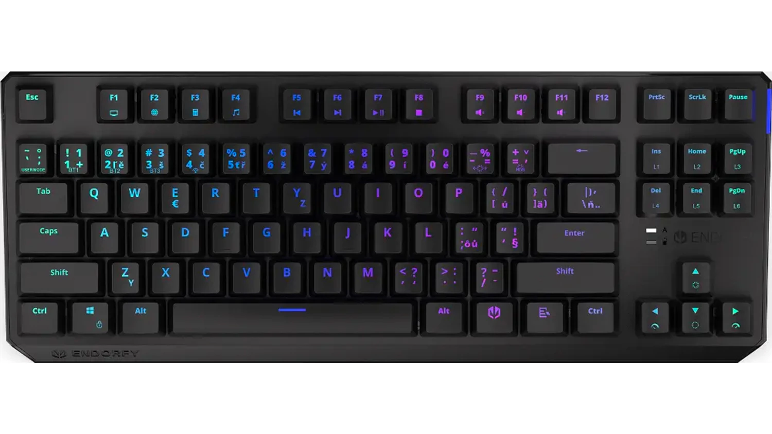 Herní klávesnice Endorfy Thock TKL Wireless Brown