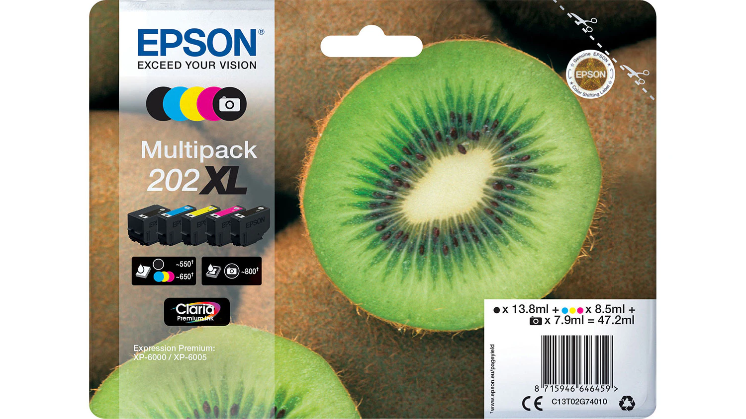 Sada origin&aacute;ln&iacute;ch inkoustov&yacute;ch kazet Epson