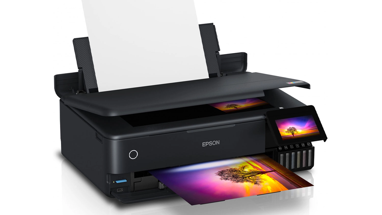 Tisk&aacute;rna Epson při tisku fotografie