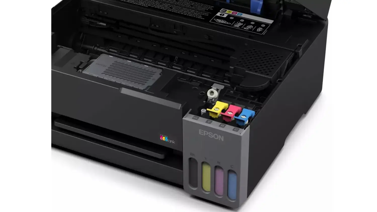 Detail na inkoustové nádrže tiskárny Epson EcoTank L3310